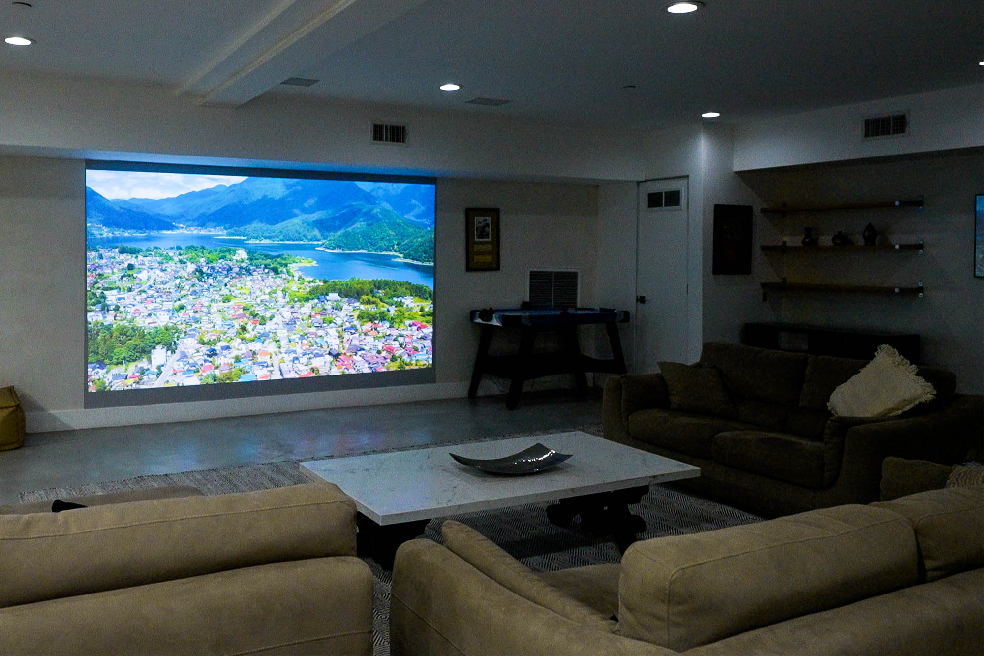 A home theater setup.