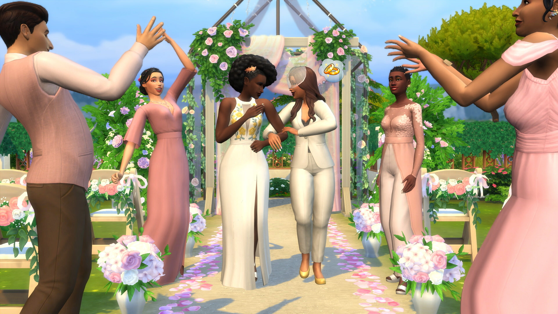 the sims 4 my wedding stories preview screenshot