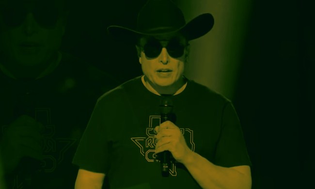 Elon Musk at Tesla Cyber Rodeo.