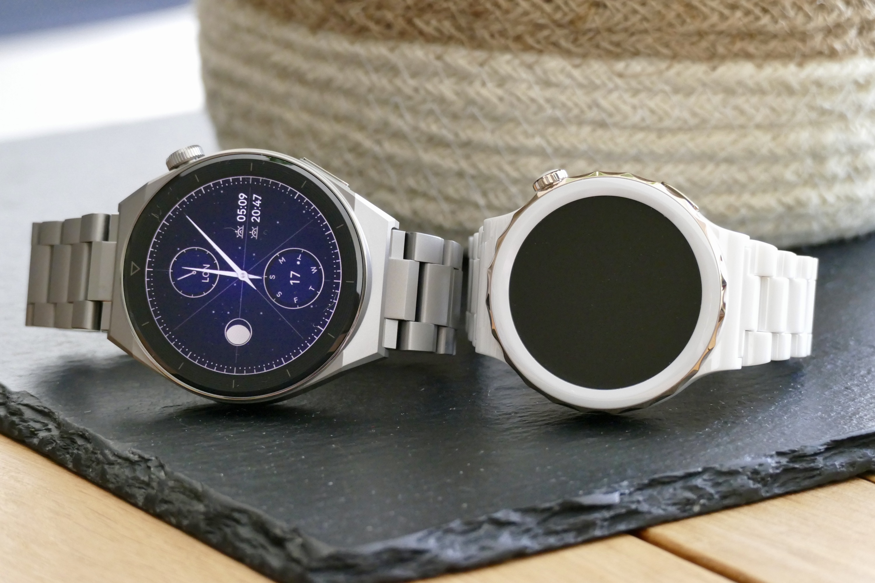 Huawei Watch GT 3 Pro Elite with smaller Ceramic version.