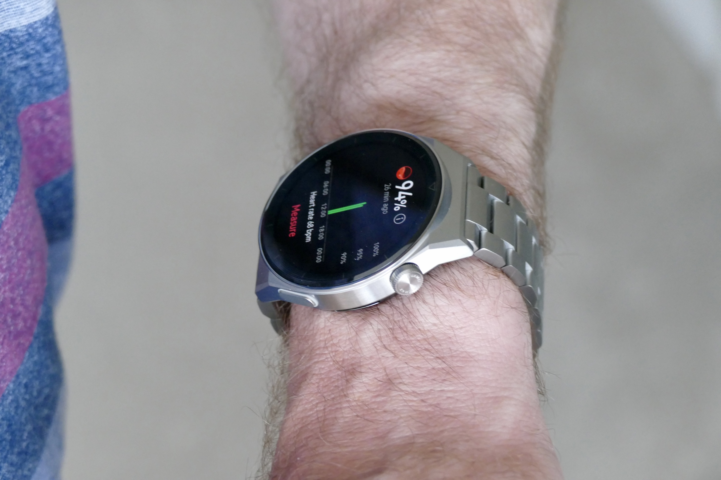 SP02 reading on the Huawei Watch GT 3 Pro.
