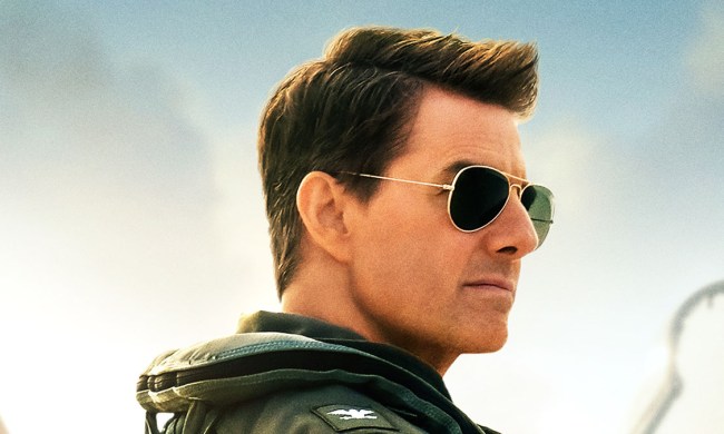 Tom Cruise as Maverick in a poster for Top Gun: Maverick.