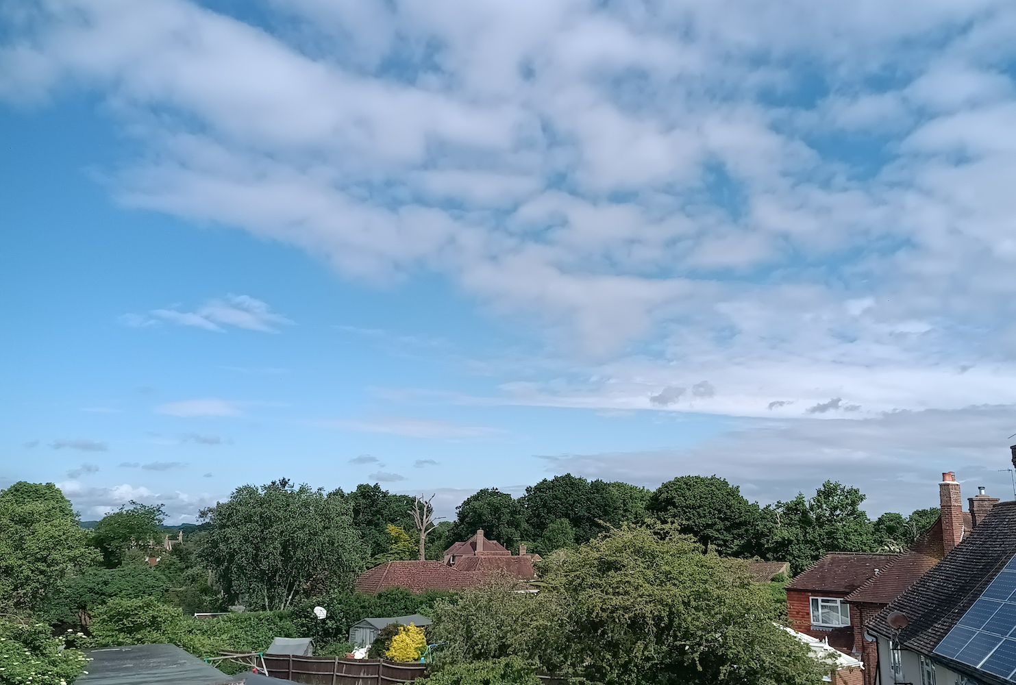 Photo of the sky taken with the Planet Computers Astro Slide 5G.