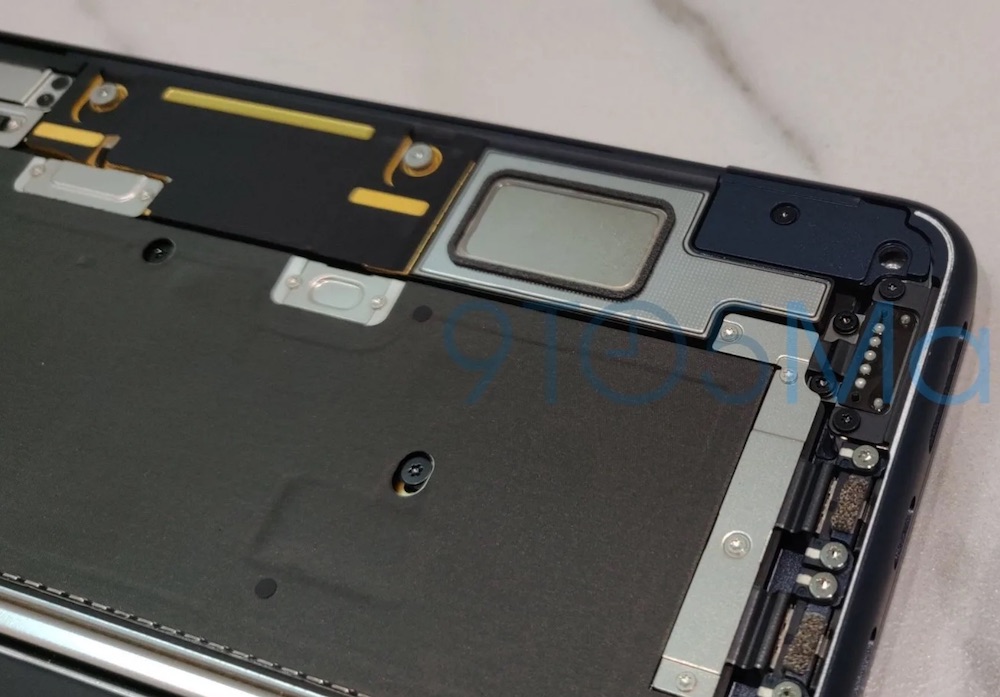 The inside of Apple's M2 MacBook Air.