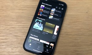 Spotify app library screen..