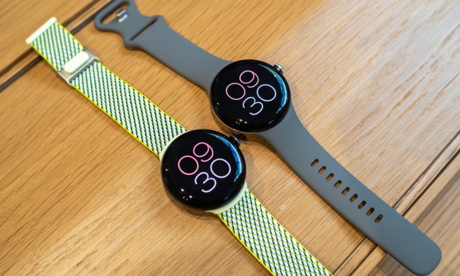 Google Pixel Watch with two different strap styles.