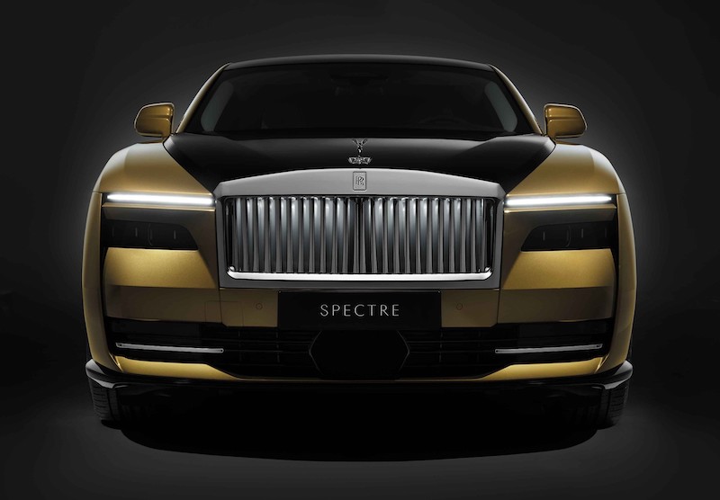 Rolls-Royce's Spectre, its first all-electric vehicle.