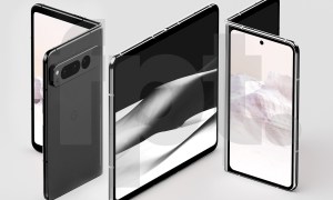 Alleged renders of the Google Pixel Fold in black.