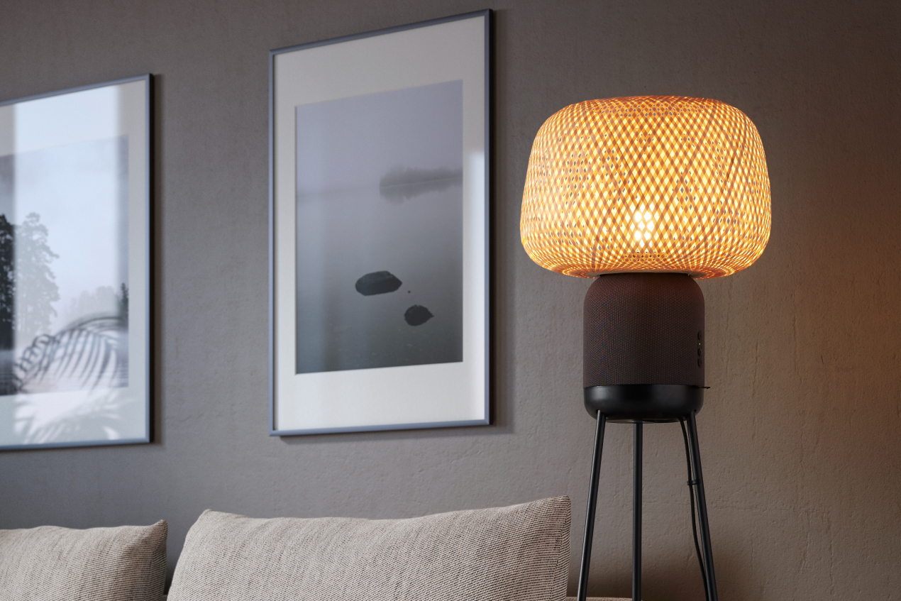 Ikea Sonos Symfonisk floor lamp speaker.