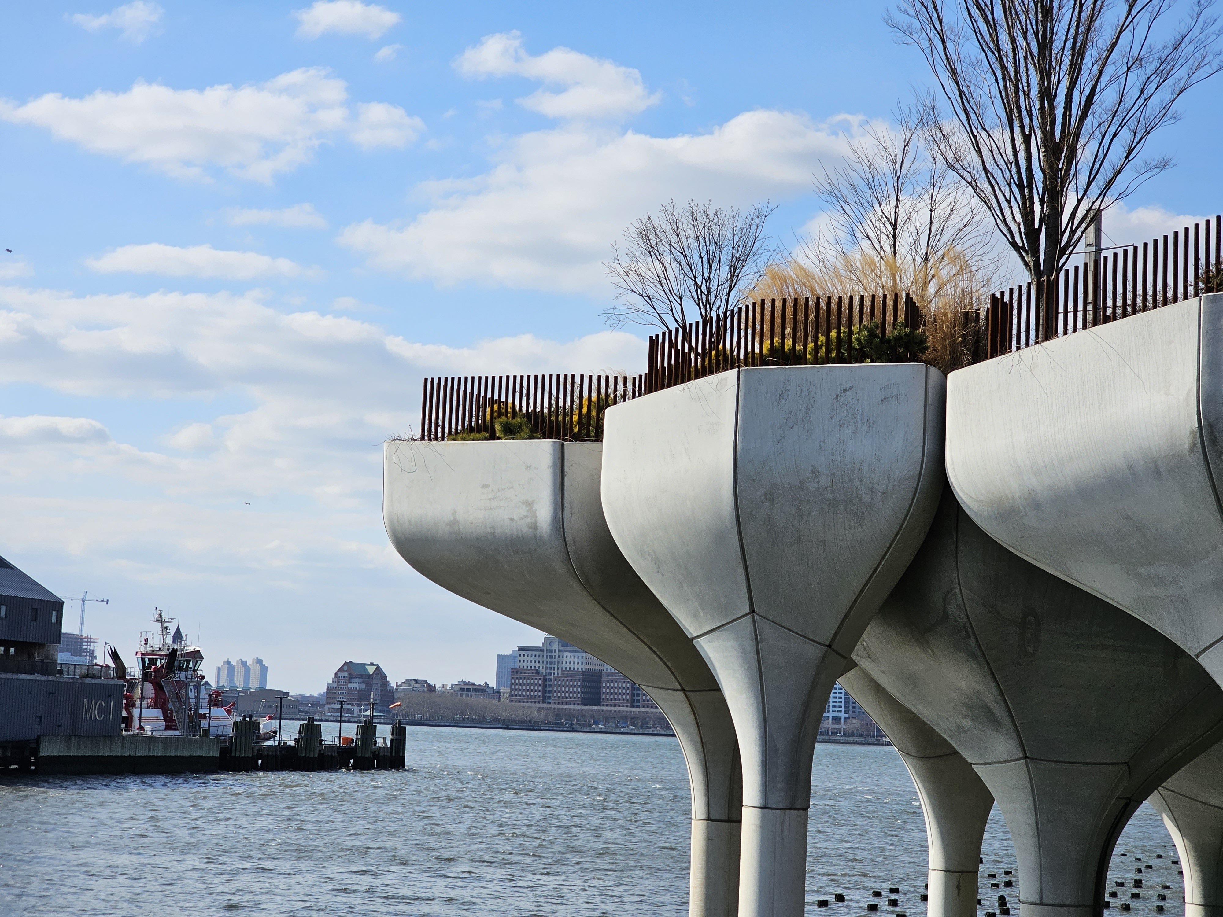 Galaxy S23 Ultra telephoto picture of Little Island in NYC.