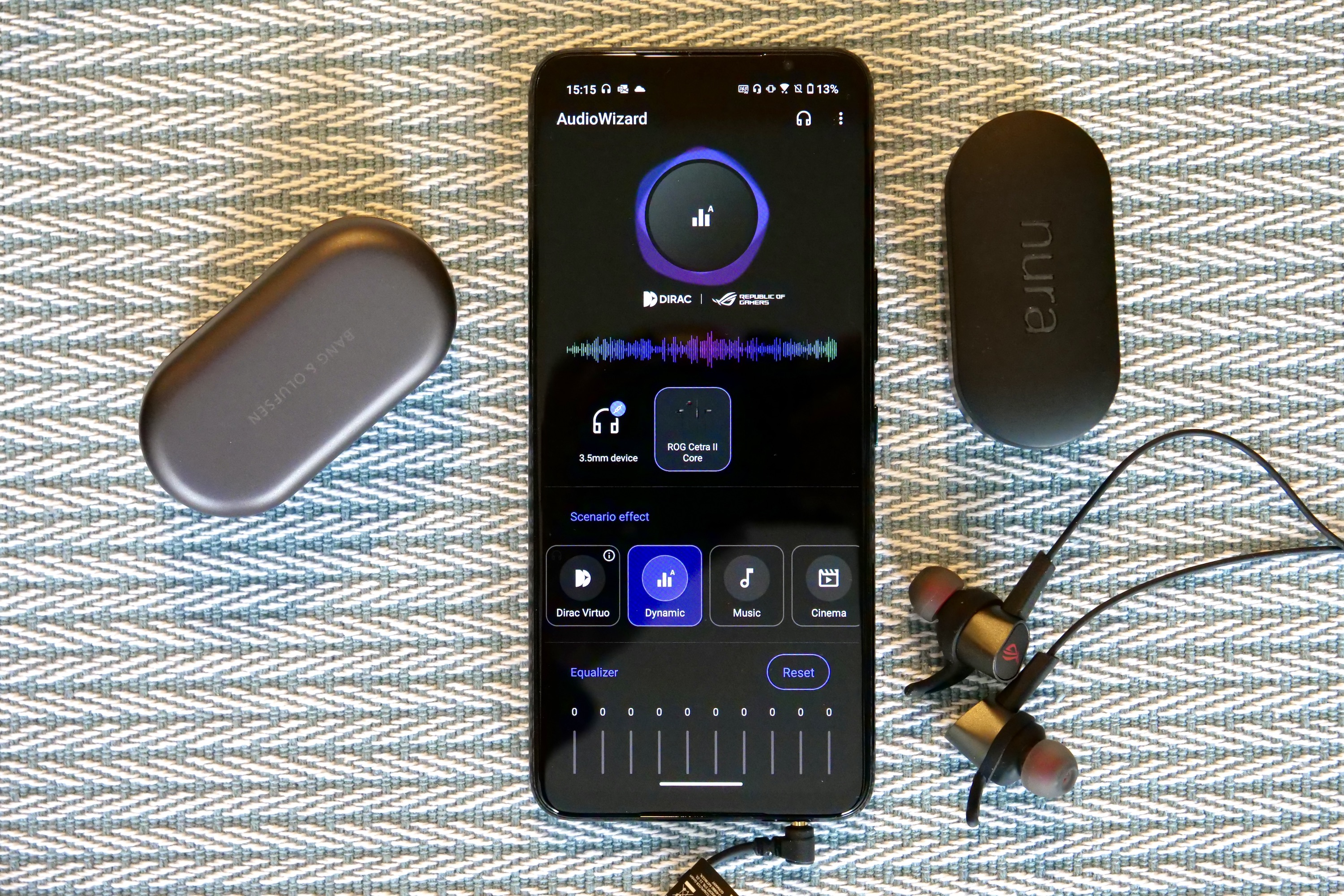 The AudioWizard mode on the Asus ROG Phone 7 Ultimate.