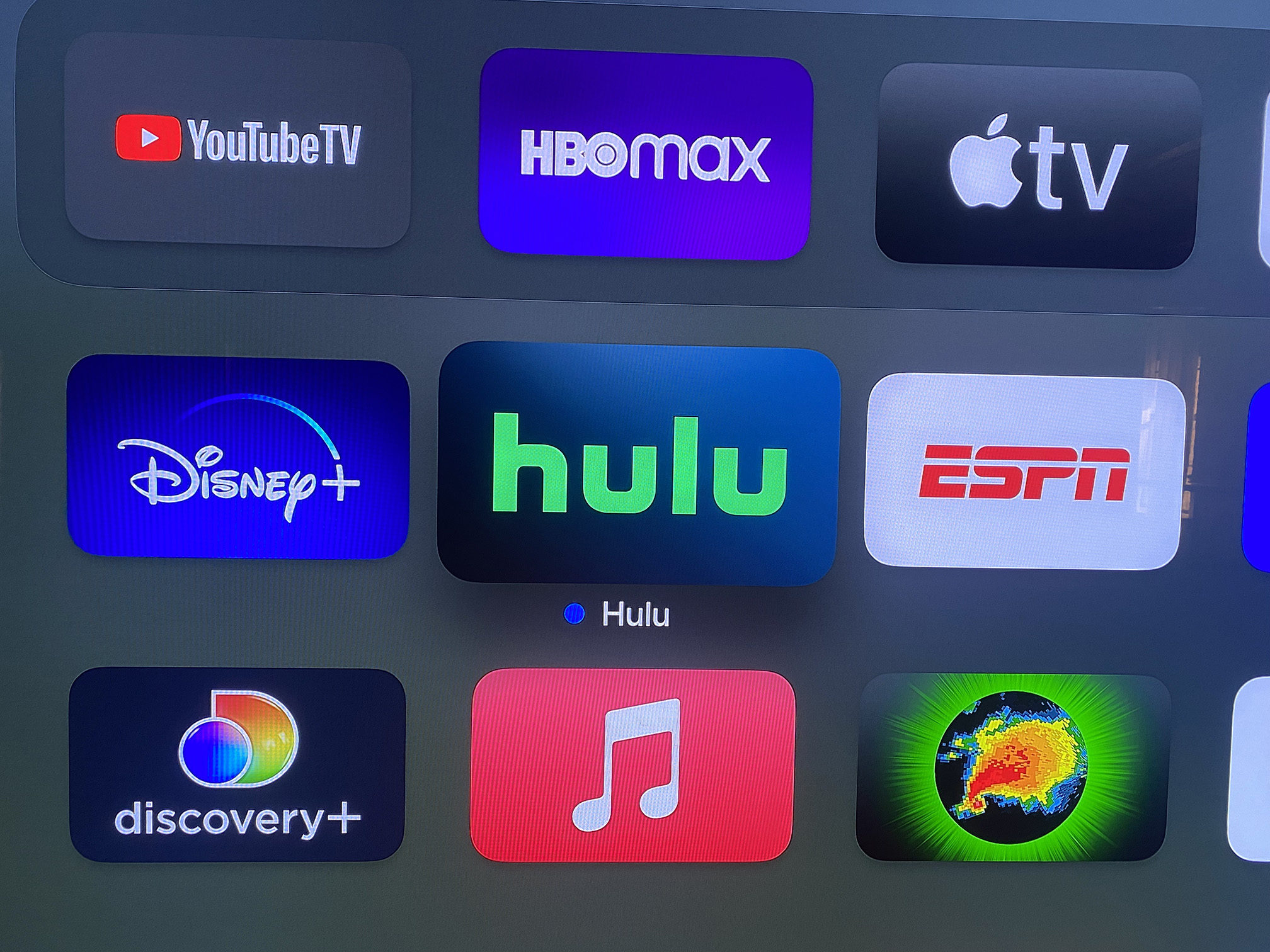 App icons for Disney+, Hulu and ESPN.