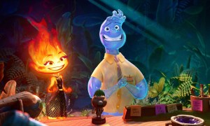 Ember and Wade in Pixar's Elemental.