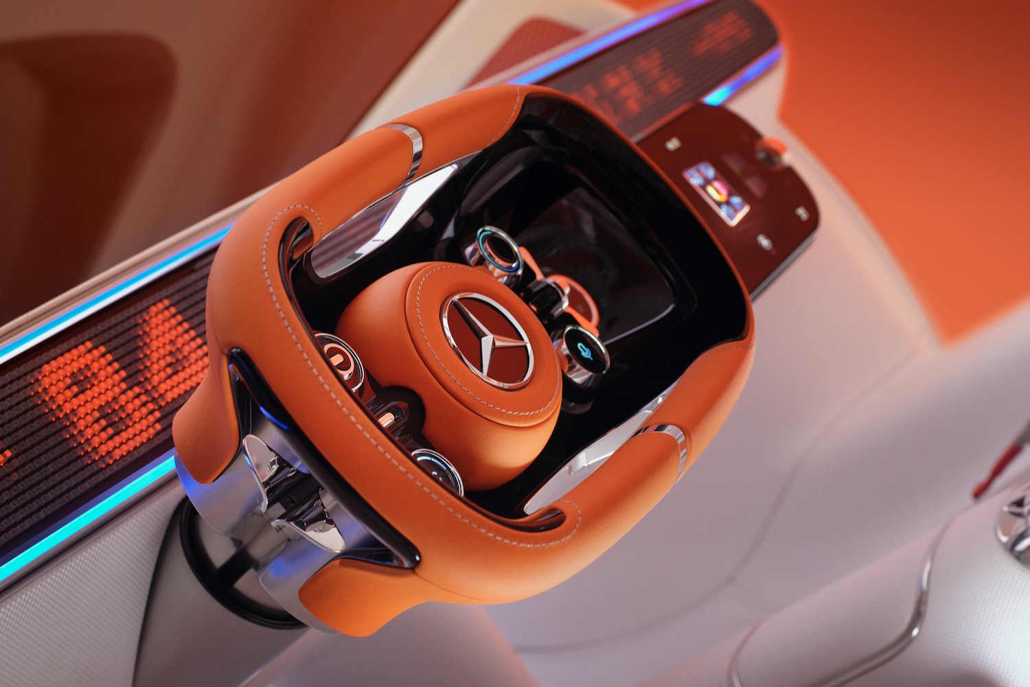 Mercedes-Benz Vision One-Eleven concept's steering wheel.