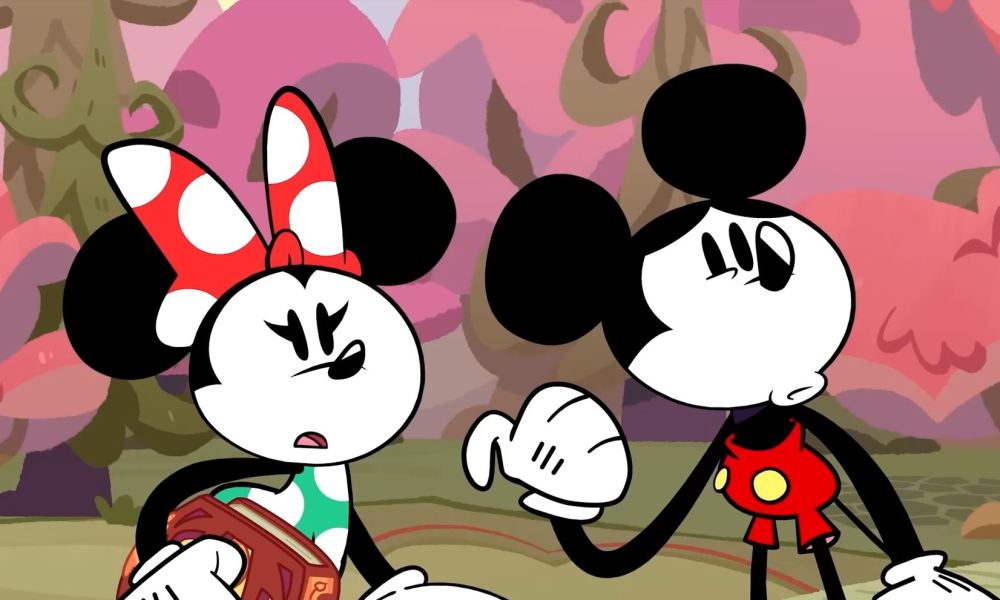 Mickey and Minnie in Disney Illusion Island.