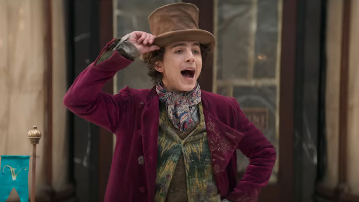 Timothée Chalamet in Wonka.