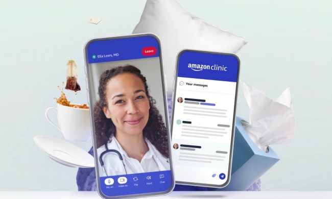 Amazon Clinic on a smartphone.