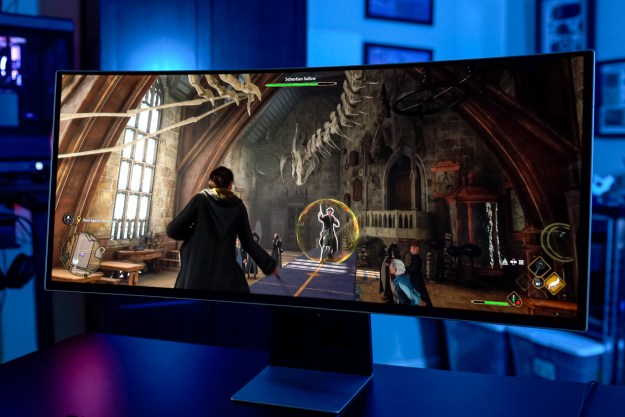 Hogwarts Legacy running on the Samsung Odyssey OLED G8.