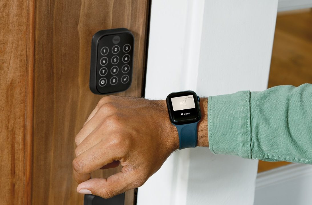 new yale assure lock 2 models apple home keys fingerprint scanner embargo sept 27  plus in black suede with key watch 1