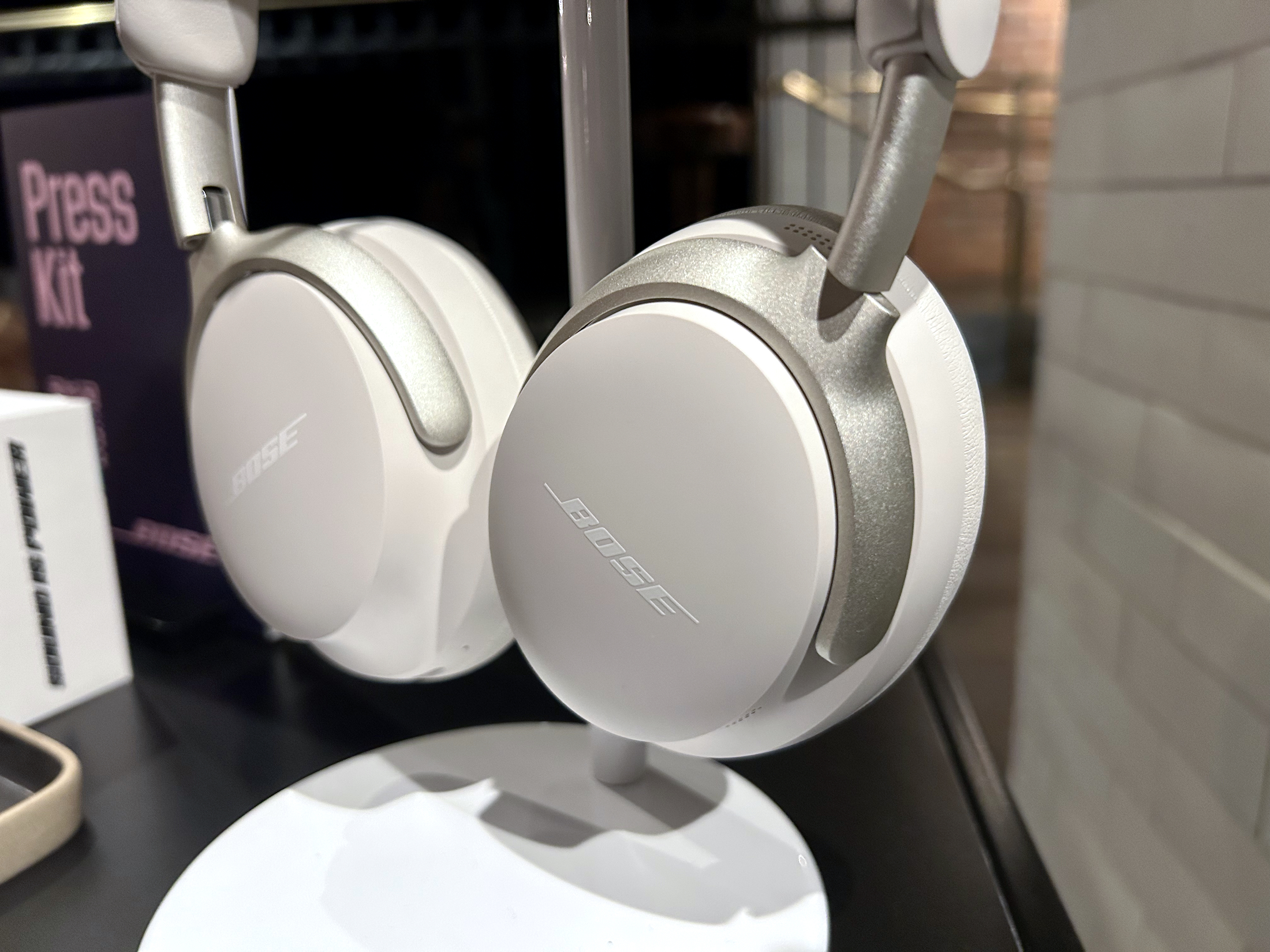 Bose QuietComfort Ultra Headphones in white.