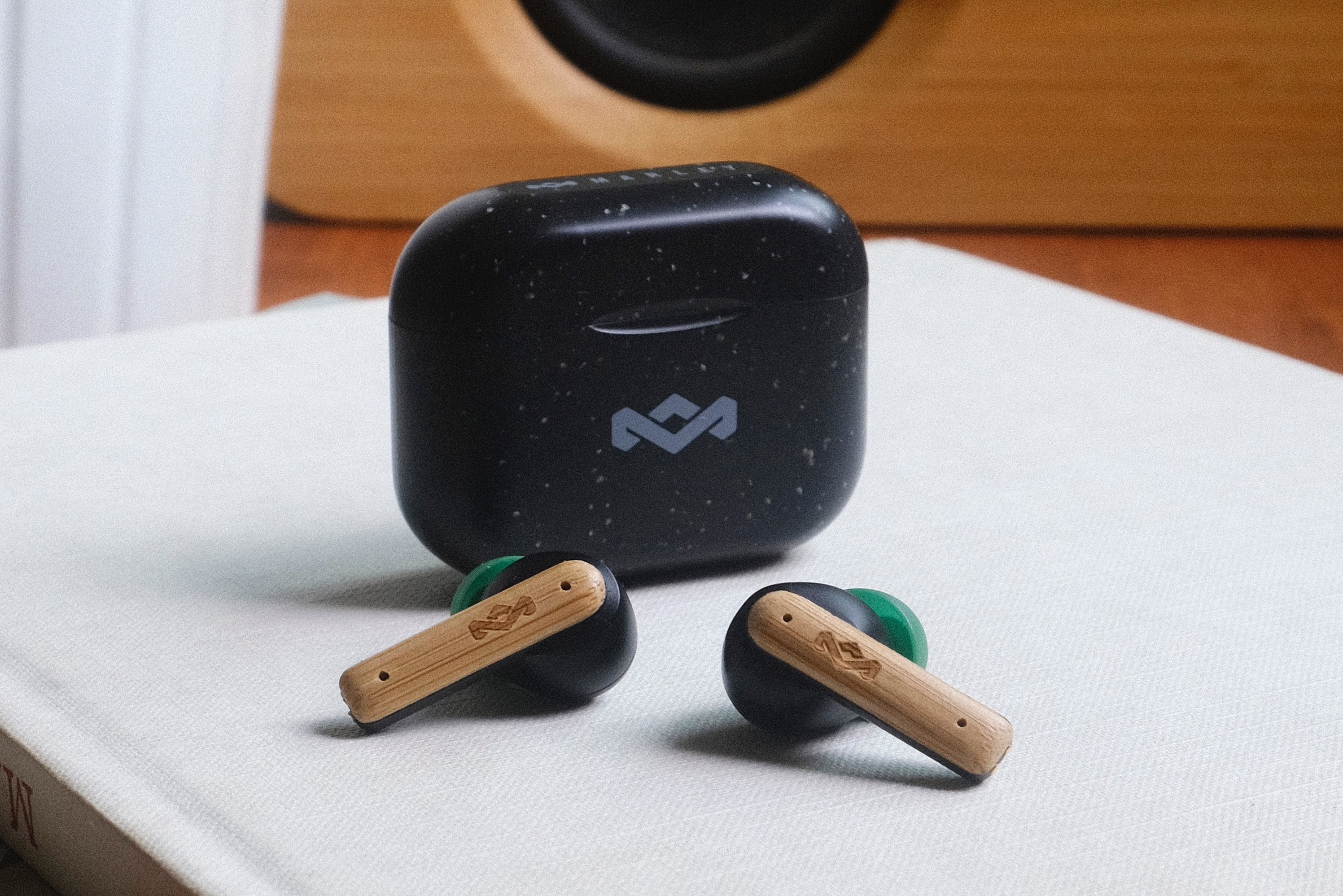 House of Marley Little Bird true wireless earbuds.