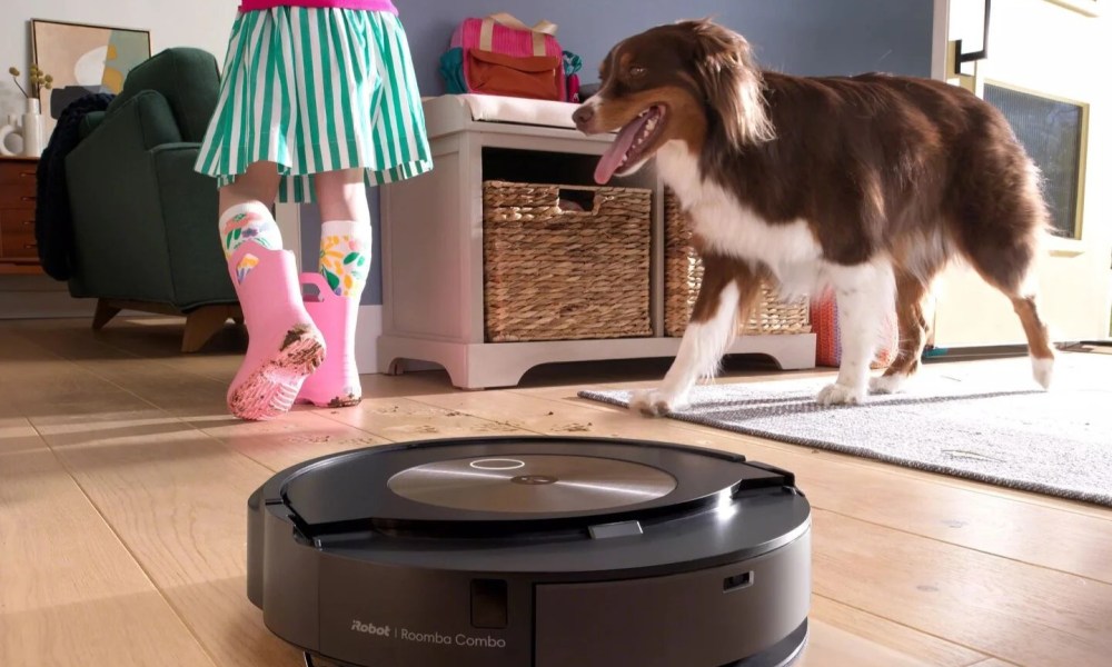 iRobot Roomba Combo j9+ smart vacuum and mop near kids and pets