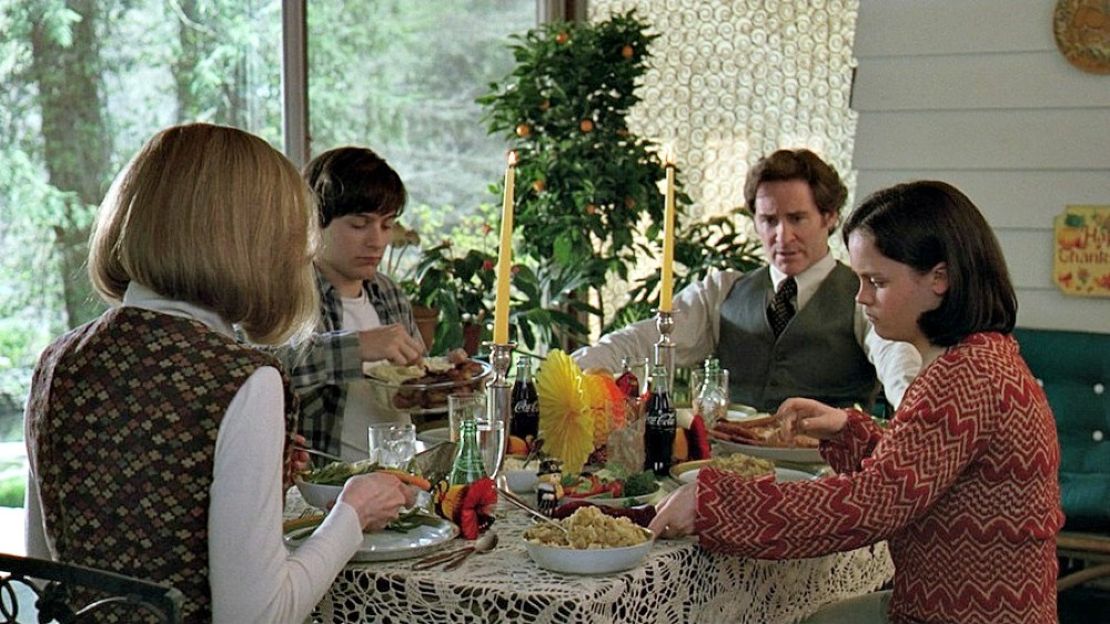 A family eats a Thanksgiving meal in The Ice Storm.