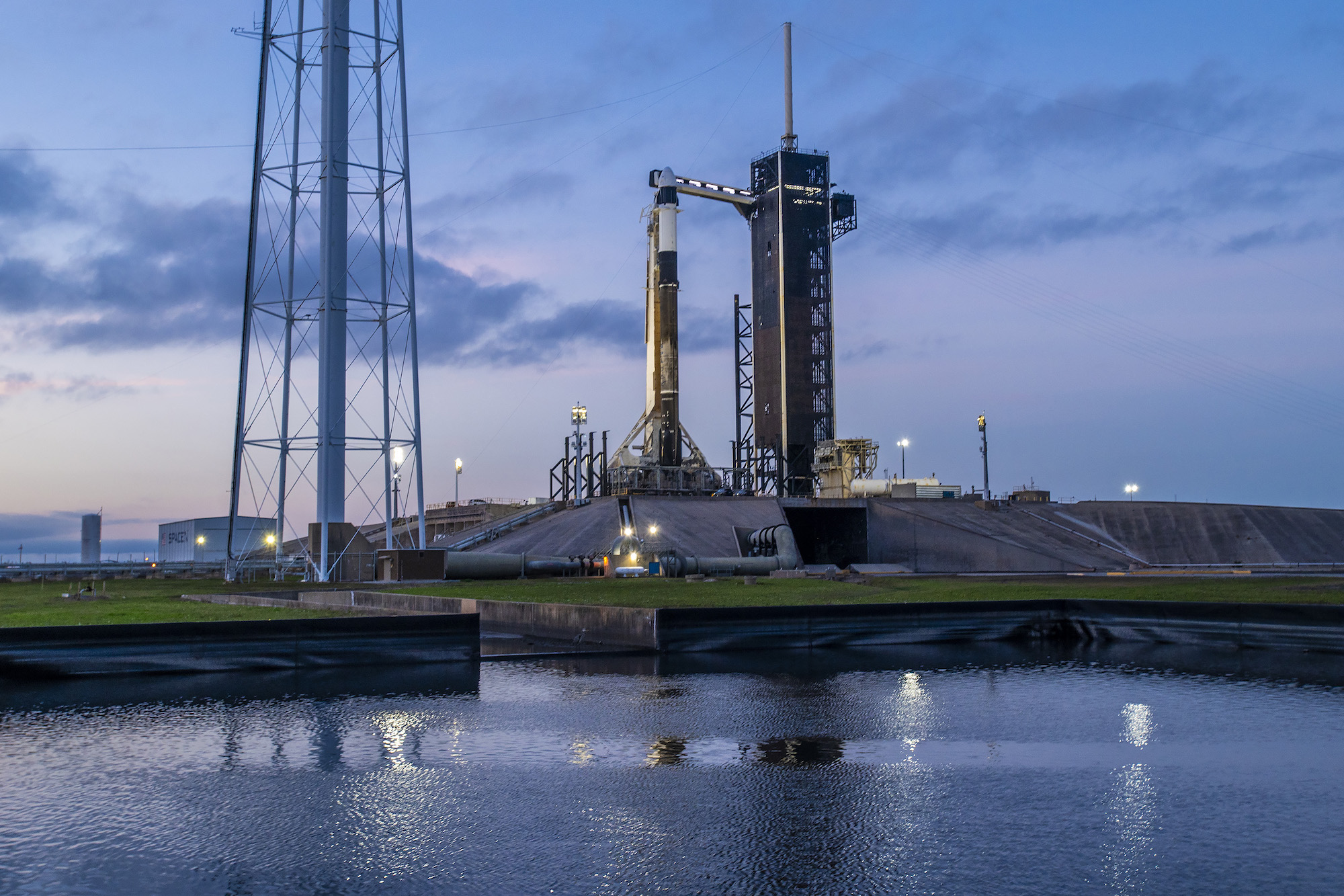 The Axiom 3 mission waiting to launch.