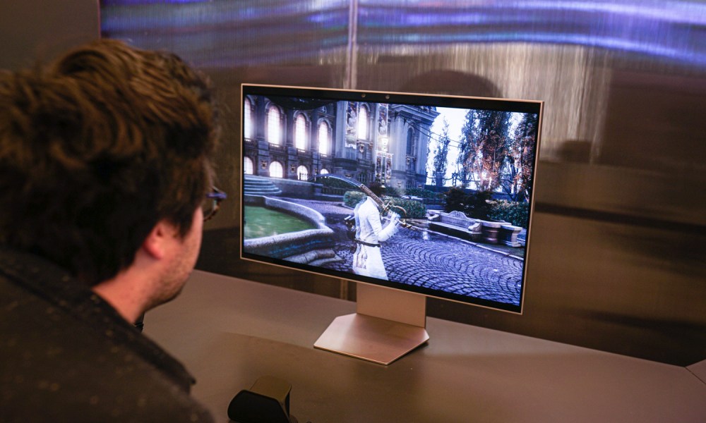 Lies of P on Samsung's glasses-free 3D gaming monitor at CES 2024.