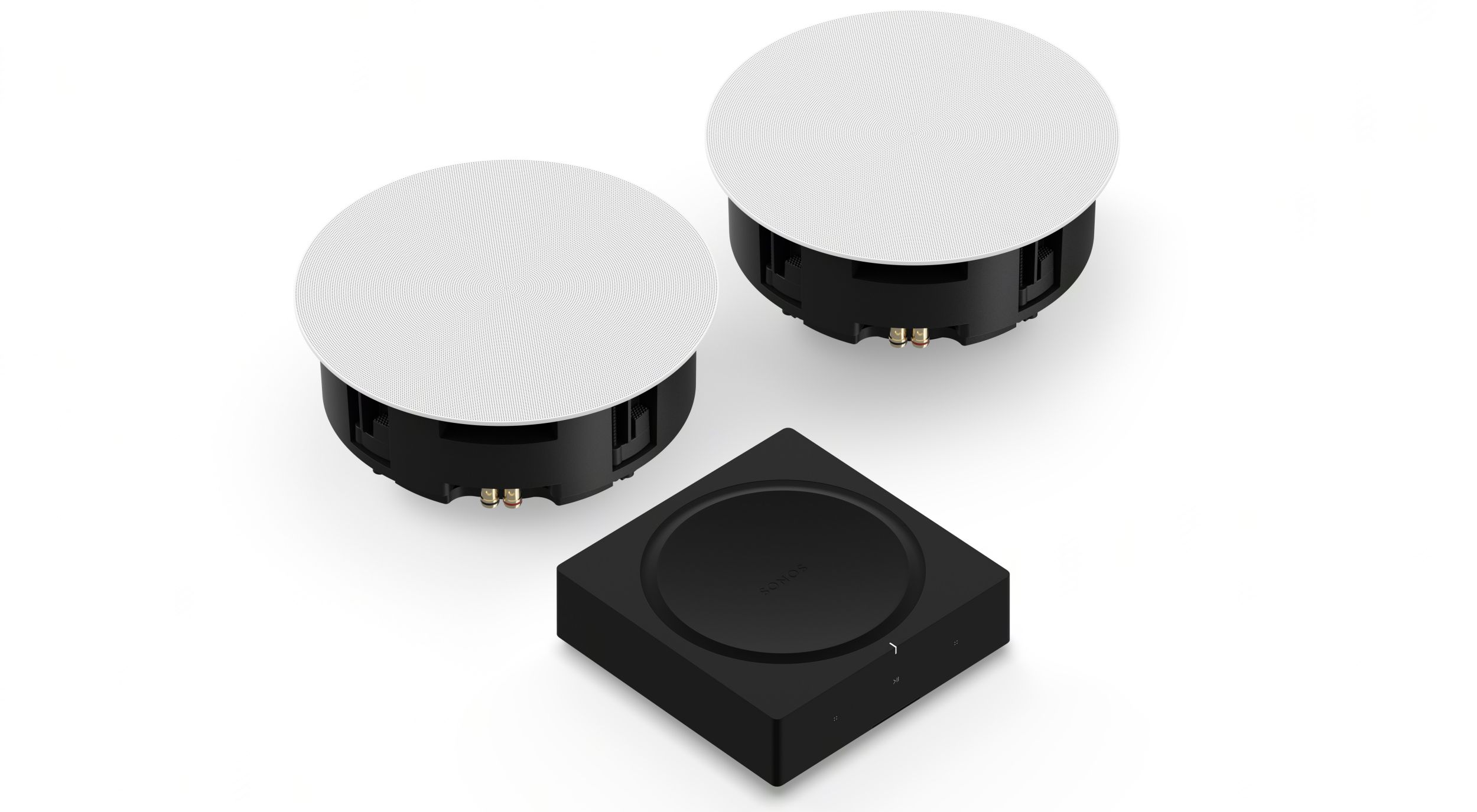 Sonos Sonance 8-inch ceiling speakers.