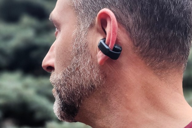 Simon Cohen wearing the Bose Ultra Open Earbuds.