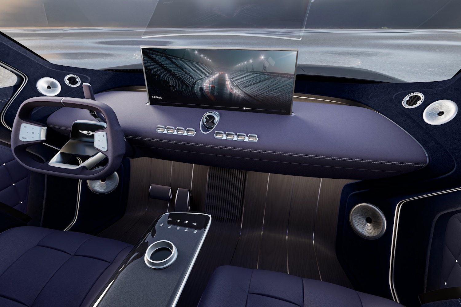 Interior of the Genesis Neolun concept.