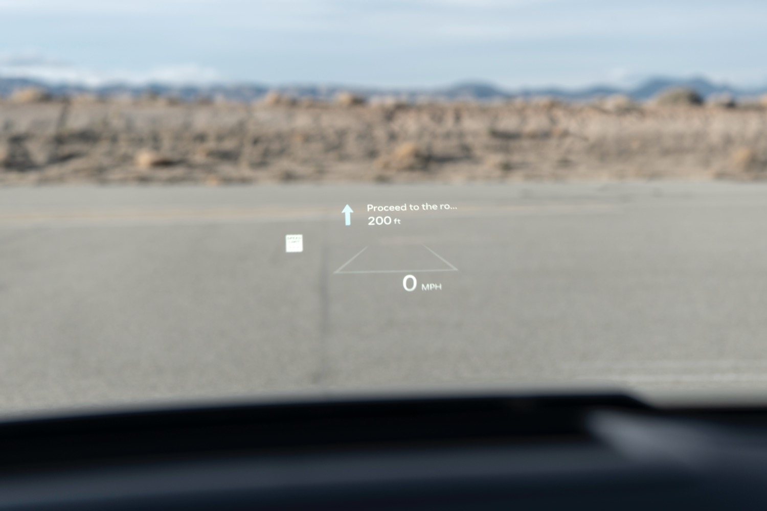 2025 Hyundai Tucson Plug-In Hybrid head-up display.