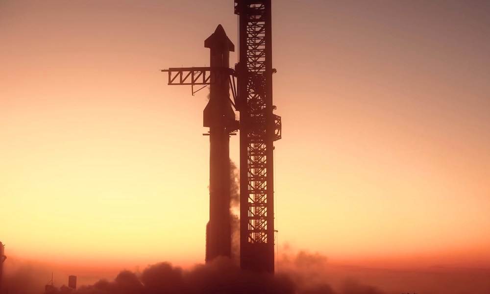 The world's most powerful rocket on the launchpad.