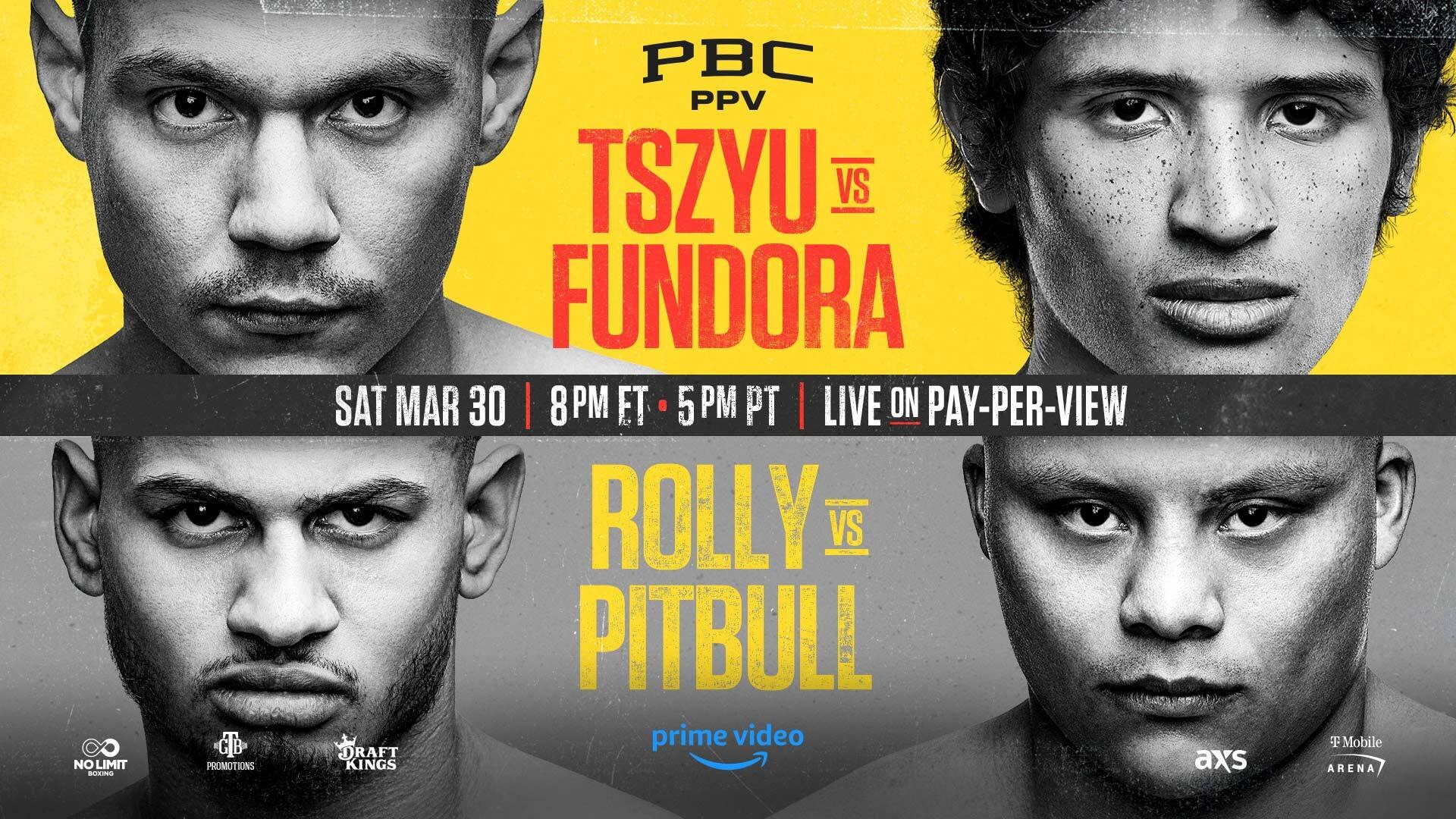 Tszyu, Fundora, Romero and Cruz on a promotional poster.