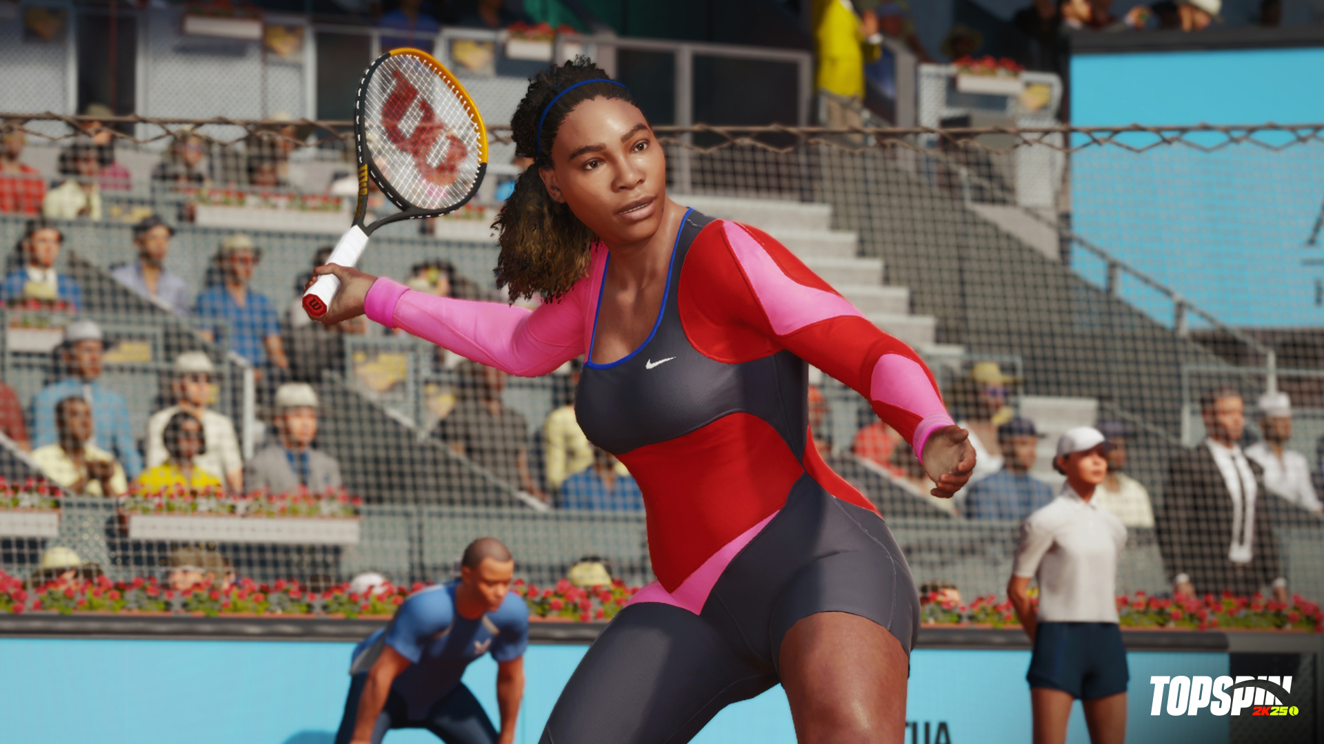 Serena Williams plays Tennis in TopSpin 2K25.