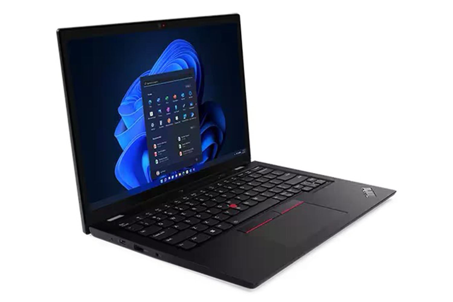 The Lenovo ThinkPad L13 Yoga Gen 3 AMD on a white background.,