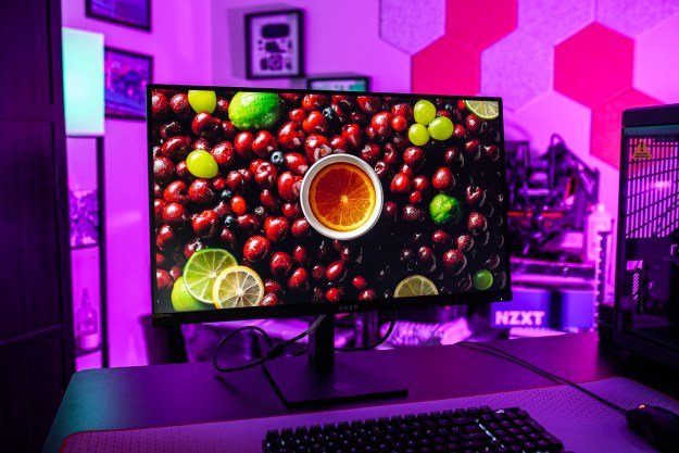 An HDR demo playing on the HP Omen 27k monitor.