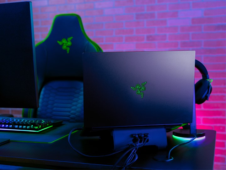 Razer Blade gaming laptop on desk featured image for best razer deals for june