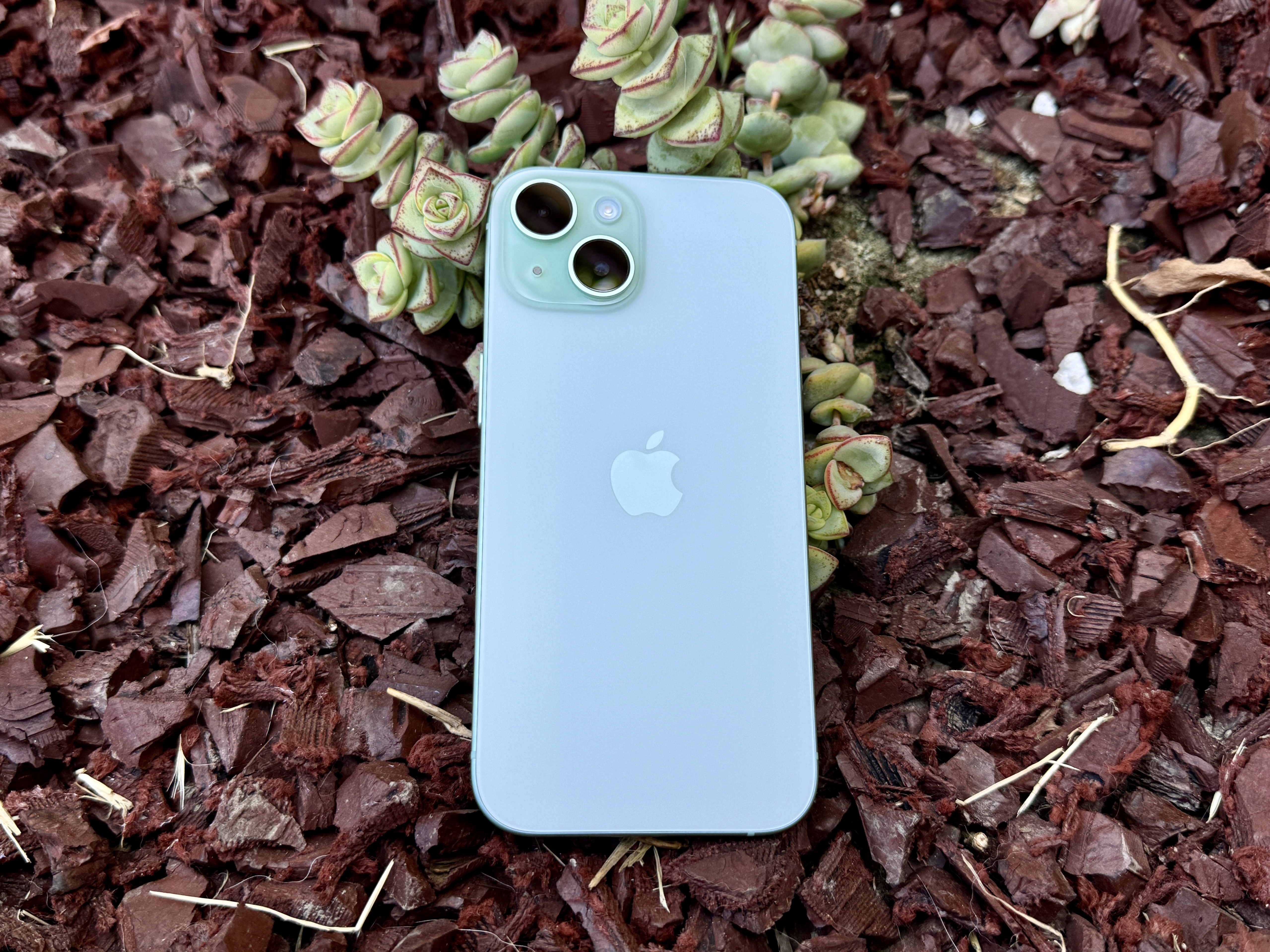 Green iPhone 15.