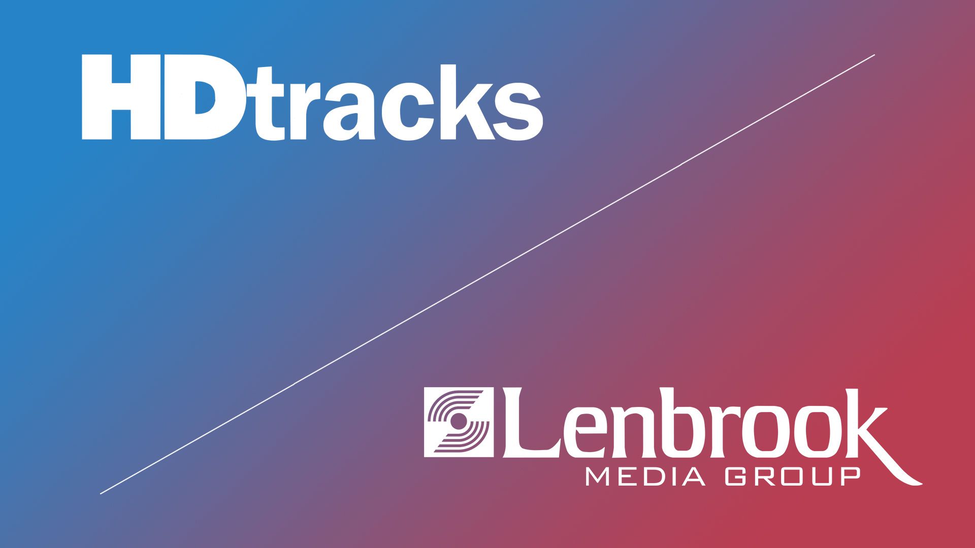 Lenbrook and HDtracks logo on a gradient background.