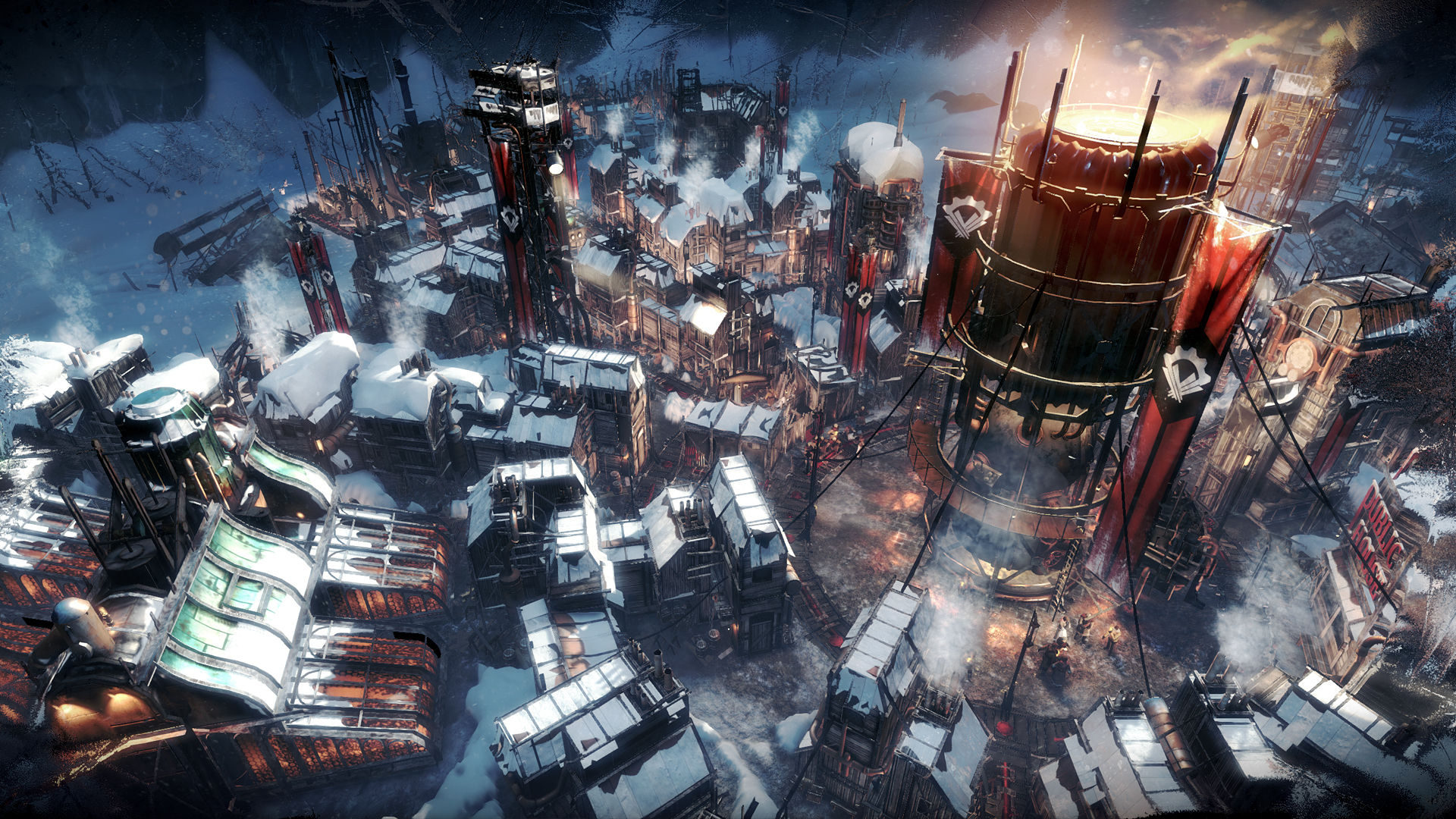 A city in Frostpunk.