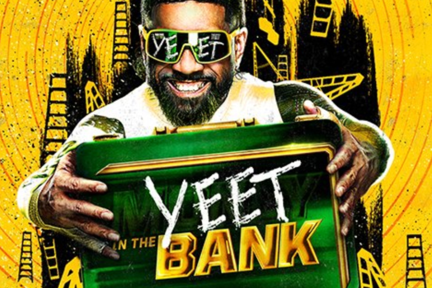 Jey Uso on the poster for Money in the Bank.