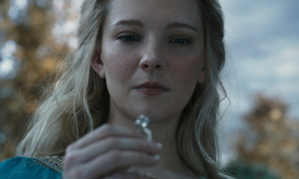 Galadriel holds one of the Elven rings in The Lord of the Rings: The Rings of Power season 2.