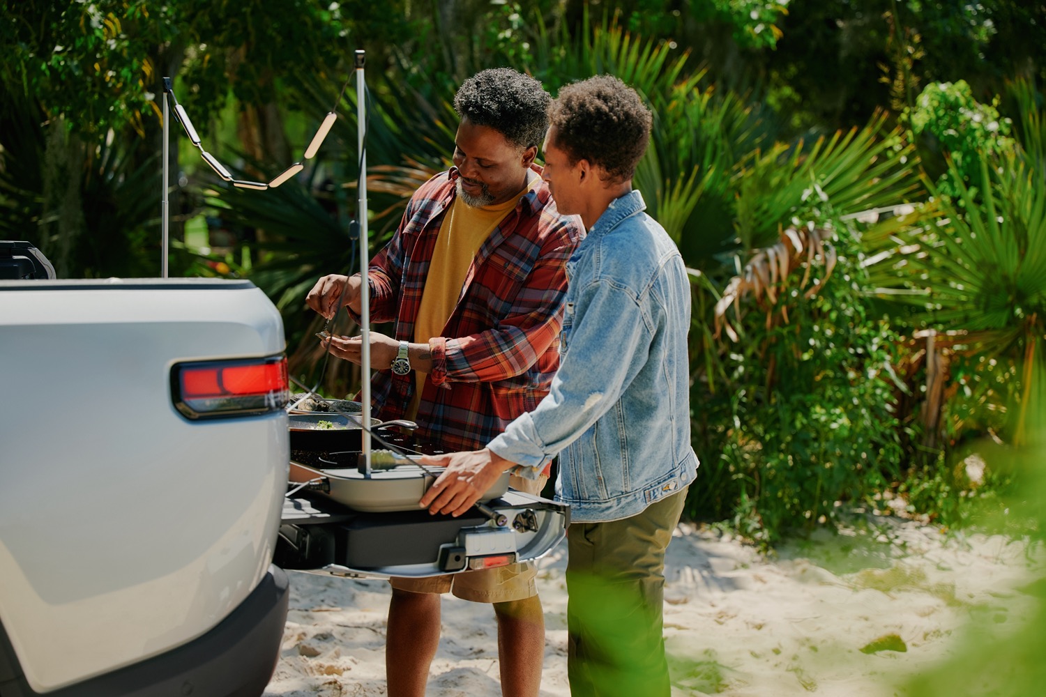 Rivian Travel Kitchen.