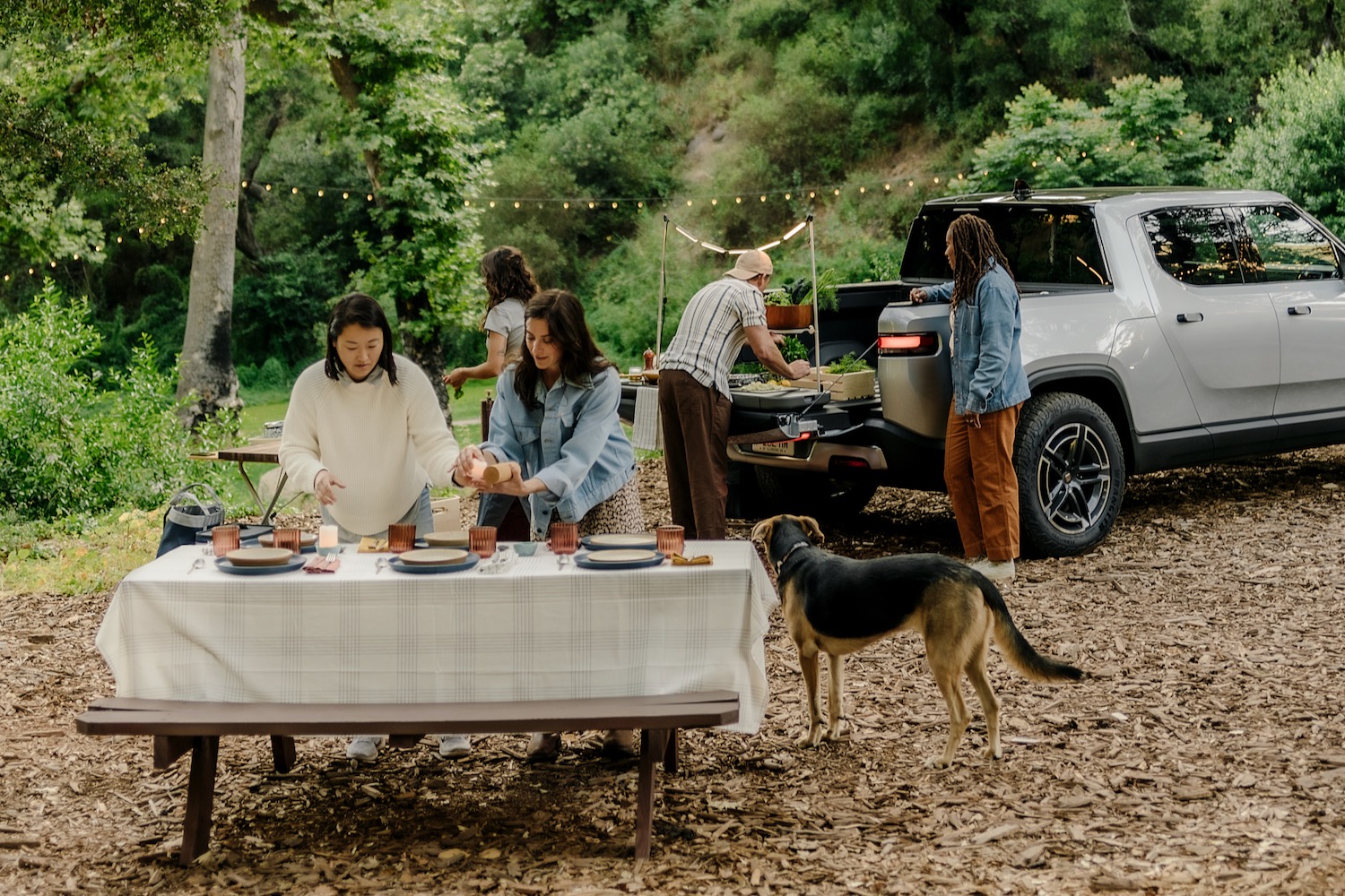 Rivian Travel Kitchen.