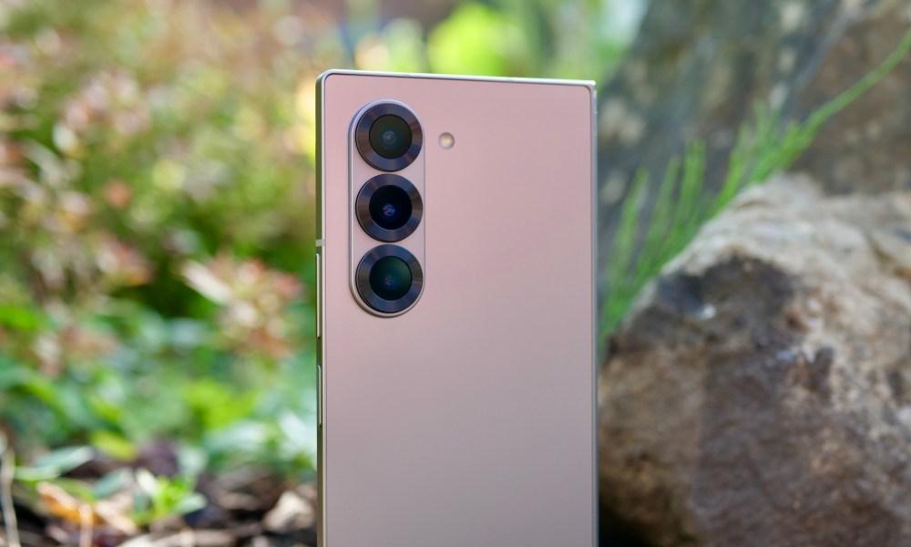 The Samsung Galaxy Z Fold 6's camera.