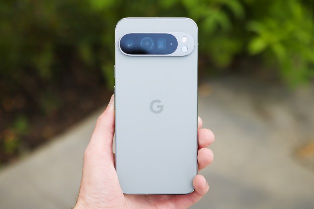 Someone holding the Google Pixel 9 Pro XL.