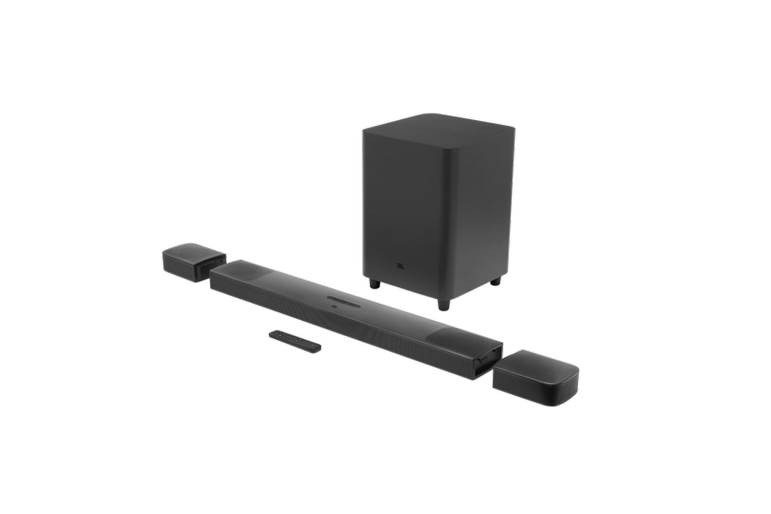 The JBL Bar 9.1 True Wireless Surround with Dolby Atmos soundbar on a white background.