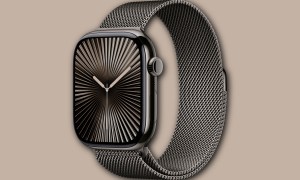 A render of the Slate titanium Apple Watch Series 10.